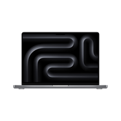 Front display view of the 16-inch MacBook Pro M5 Pro 18-core CPU 20-core GPU 1TB Space Black at Tradeline.