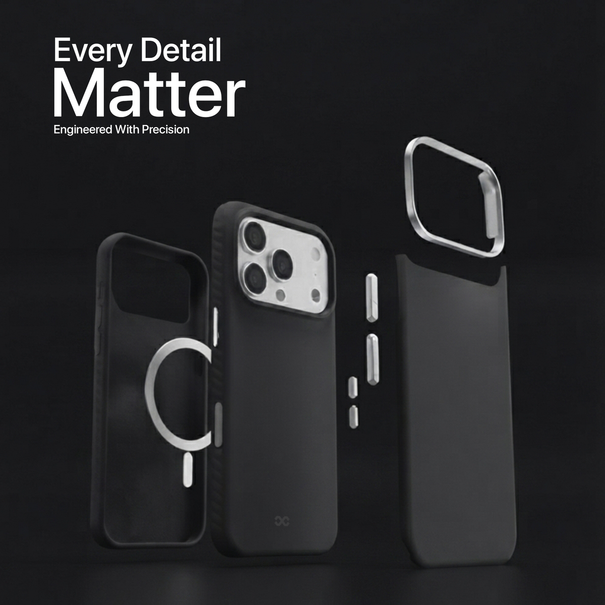 infyty LAVIO Premium Soft Silicone Case for iPhone 18 Pro Max - Black