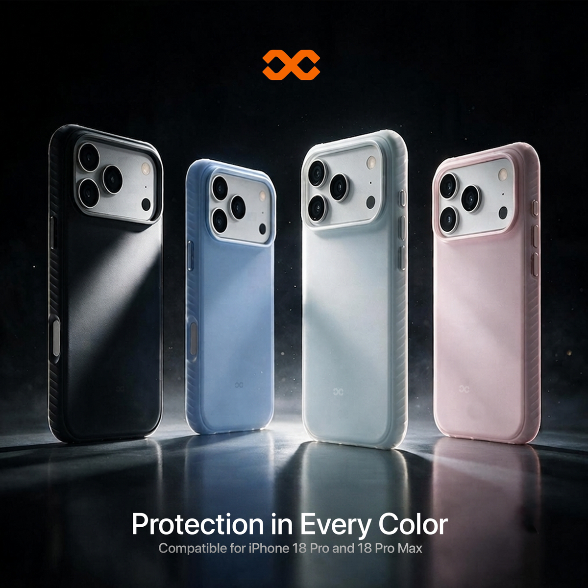 infyty LAVIO Premium Soft Silicone Case for iPhone 18 Pro Max - Black