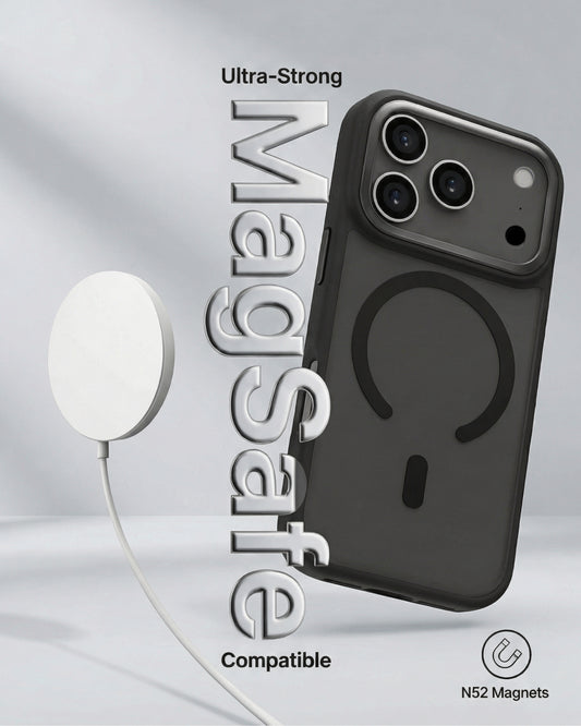 infyty MODO Frosted Soft Touch Case with Metallic Accents for iPhone 18 Pro - Black