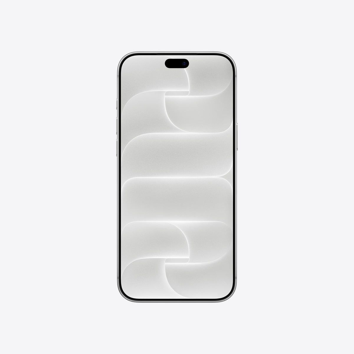 Front view of the iPhone 18 Pro Max 1TB Silver smartphone from Tradeline Egypt.