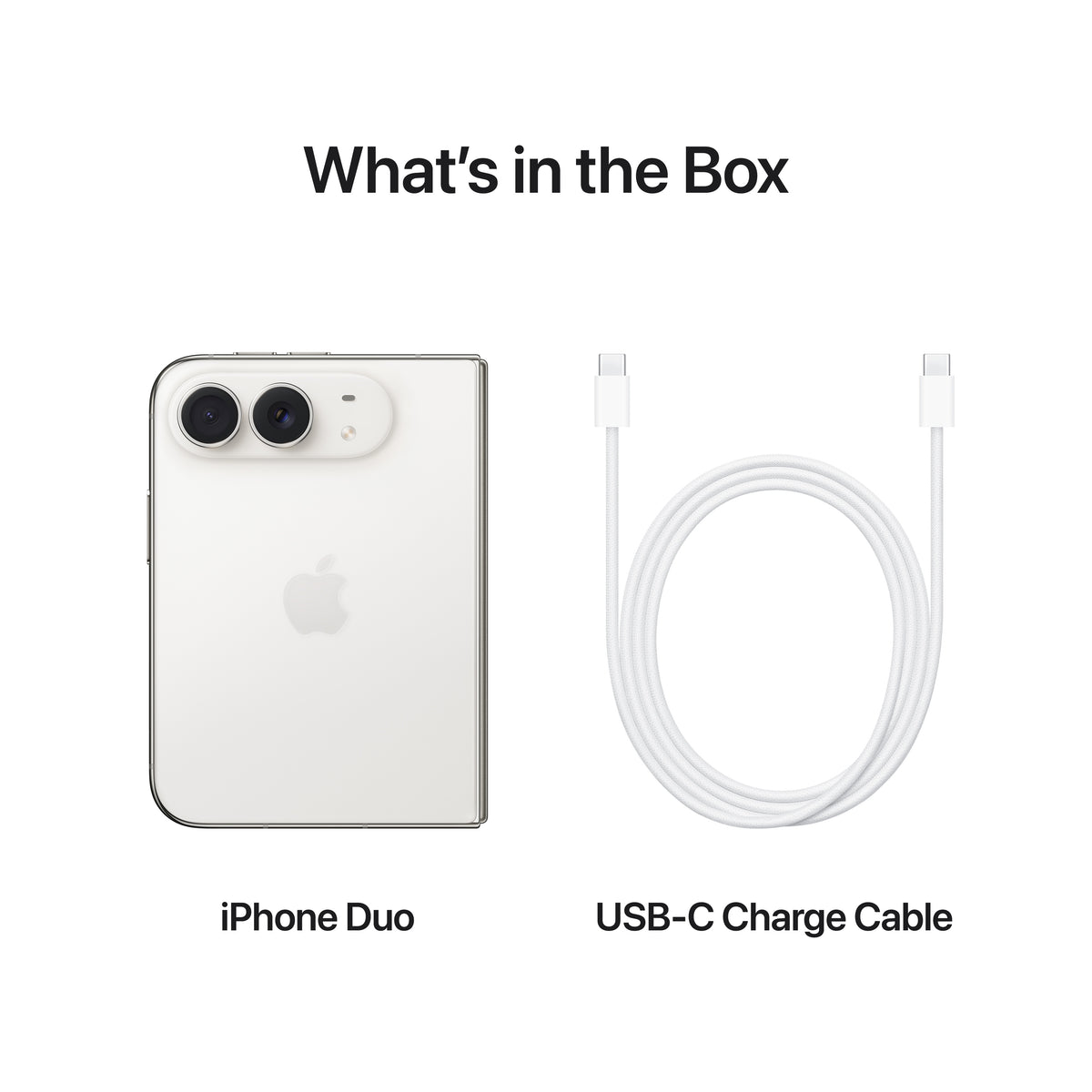 What is in the box unboxing content for the iPhone Duo 512GB Star White at Tradeline Egypt.