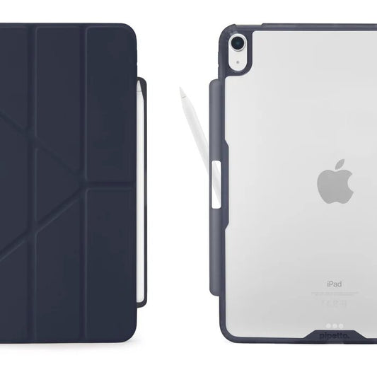 Pipetto iPad Air 11 (2024) / iPad Air 10.9 (2022/2020) Origami No3 Pencil Case - Dark Blue
